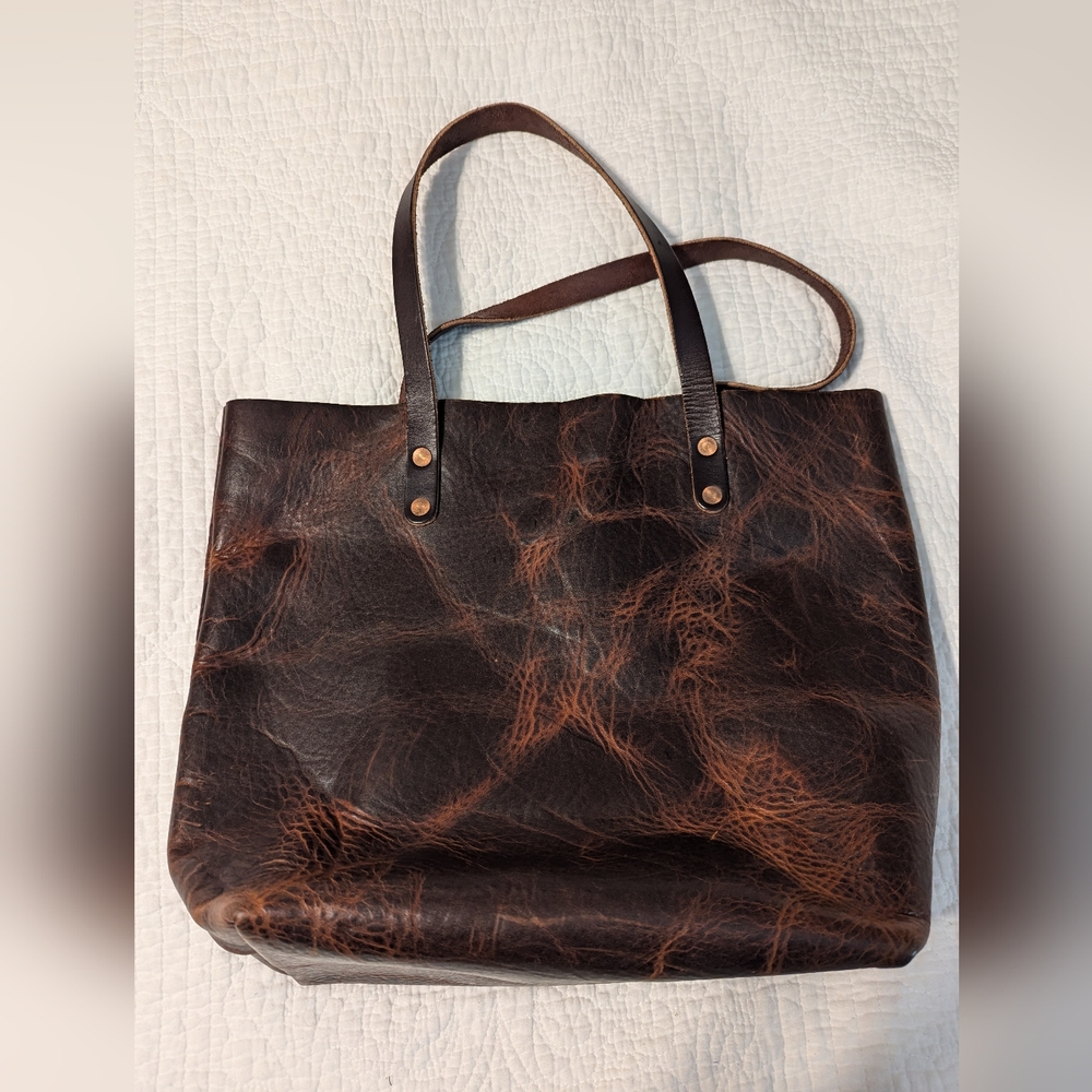 KMM & Co. Full-Grain Leather Tote